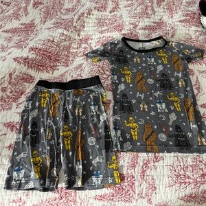 Little Sleepies "May The Force Be With You" Two-Piece Pajama Short Set